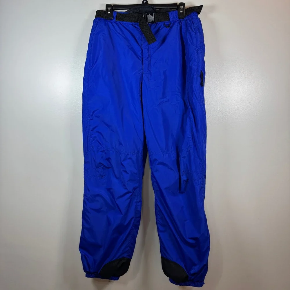 Vtg‎ 90s Columbia Mens M Blue Insulated Snow Pants Ski Snowboard Gorpcore Nylon